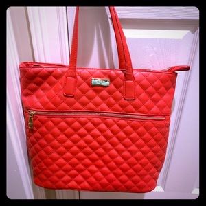 Red Quilted BCBG bag